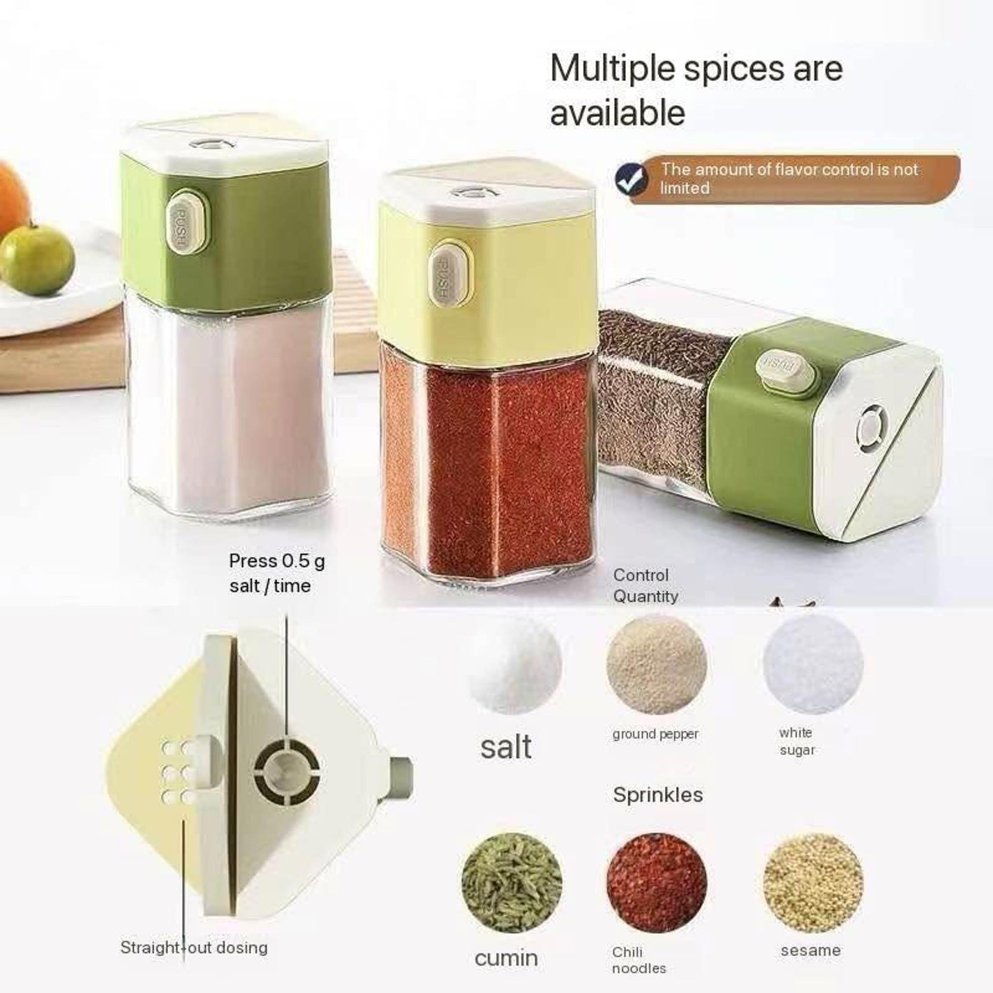 2-in-1 Seasoning Bottle ā Easy, Precise & One-Handed!