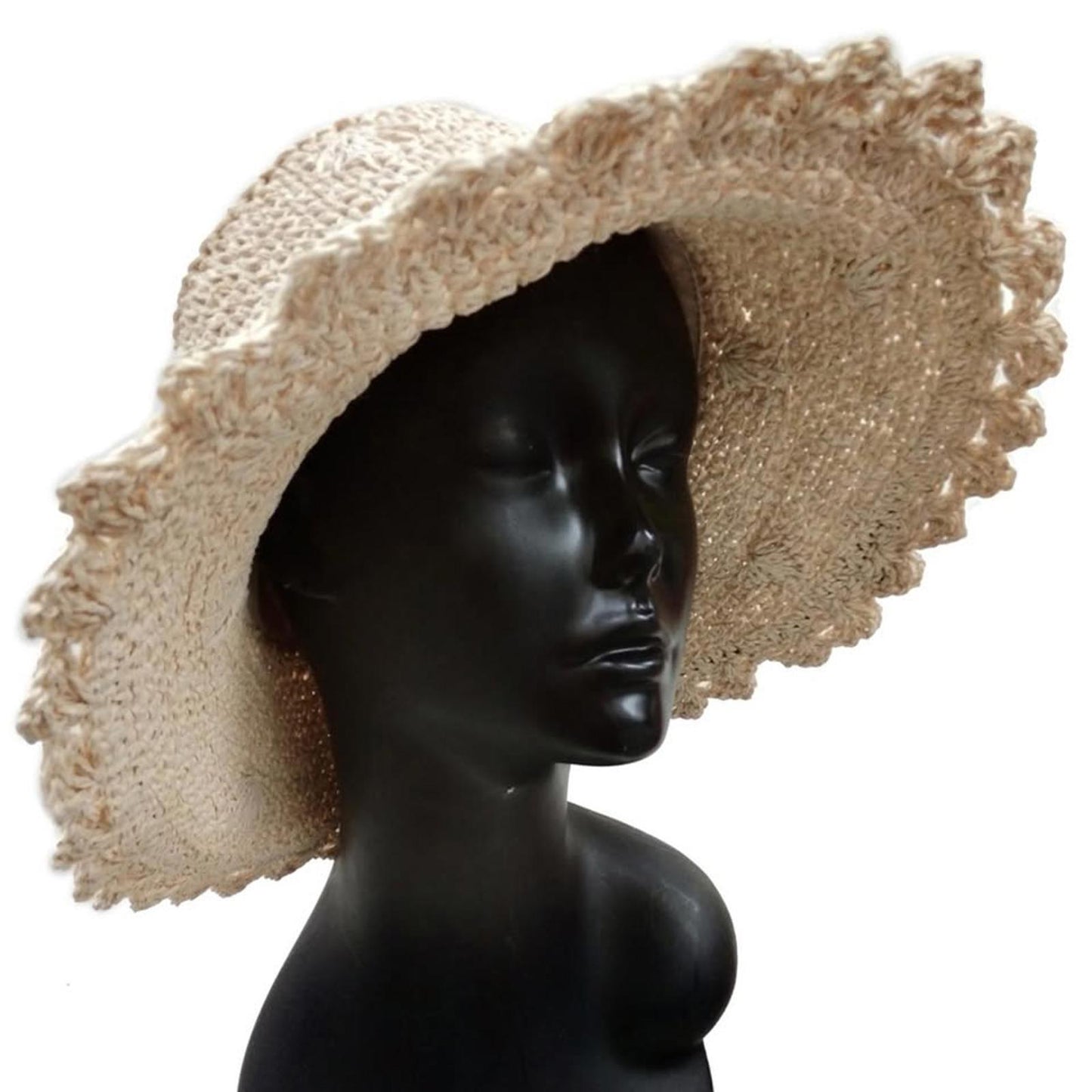 Scalloped Straw Hat β Perfect for Sunny Days & Vacations