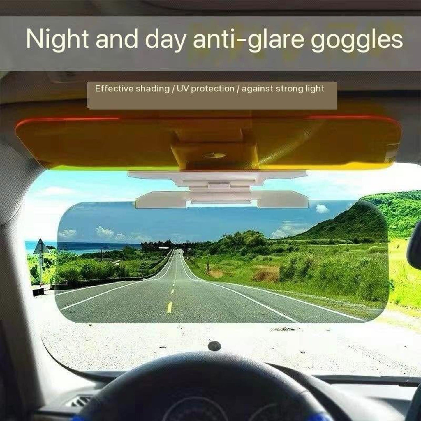 Day & Night Anti-Glare Car Mirror β Reduce Headlight & Sun Glare