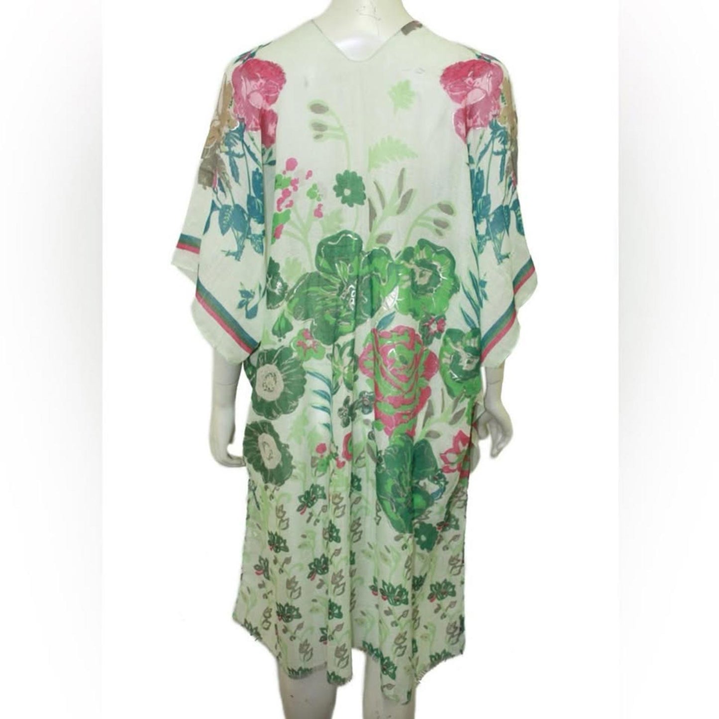Floral Kimono Cotton Cover-Up