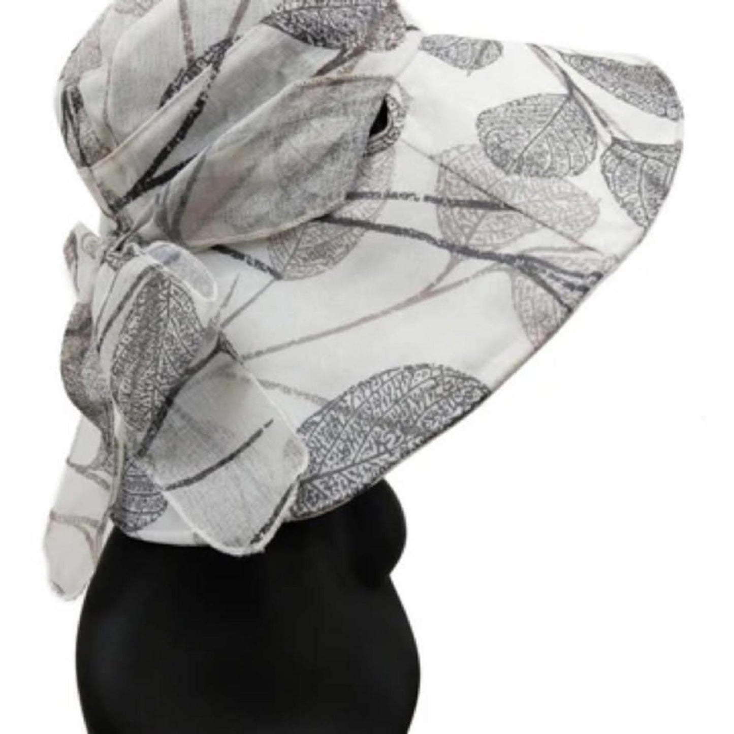 Elegant Floral Wide Brim Sun Hat