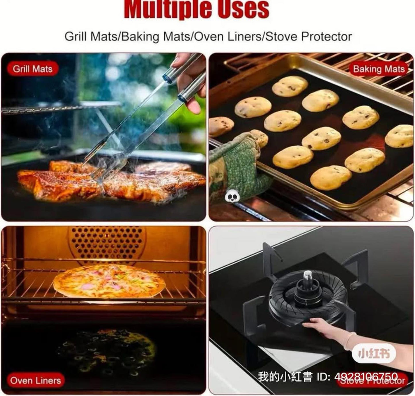 Non-Stick Baking & BBQ Mat 2 pcs
