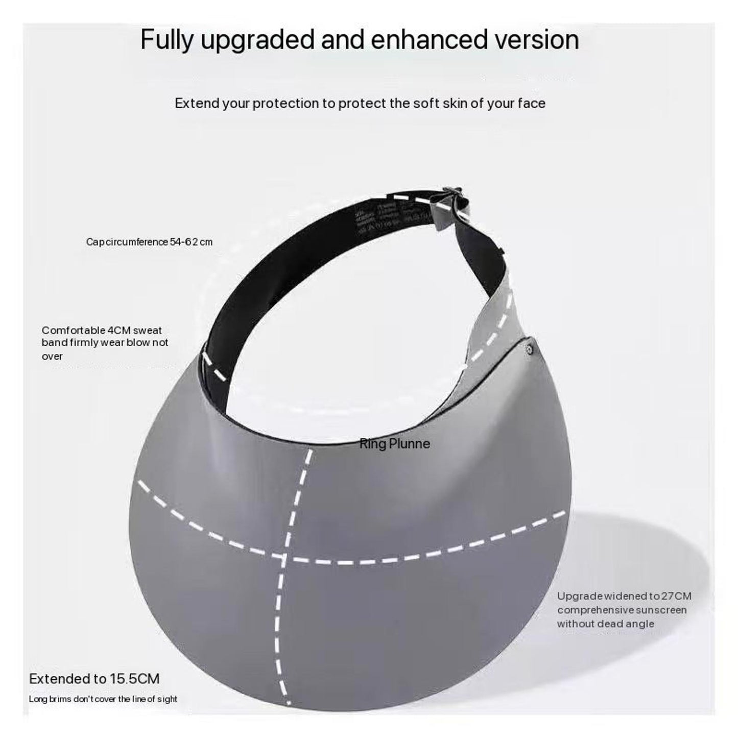 UPF50+ Sun Visor Hat โ Lightweight, Foldable, Stylish