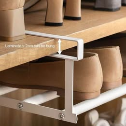 Space-Saving Cabinet Shelf – Hang or Stack Anywhere
