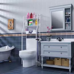 Over-the-Toilet Bathroom Storage Rack – 3-Tier, No Drilling