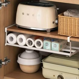Space-Saving Cabinet Shelf – Hang or Stack Anywhere