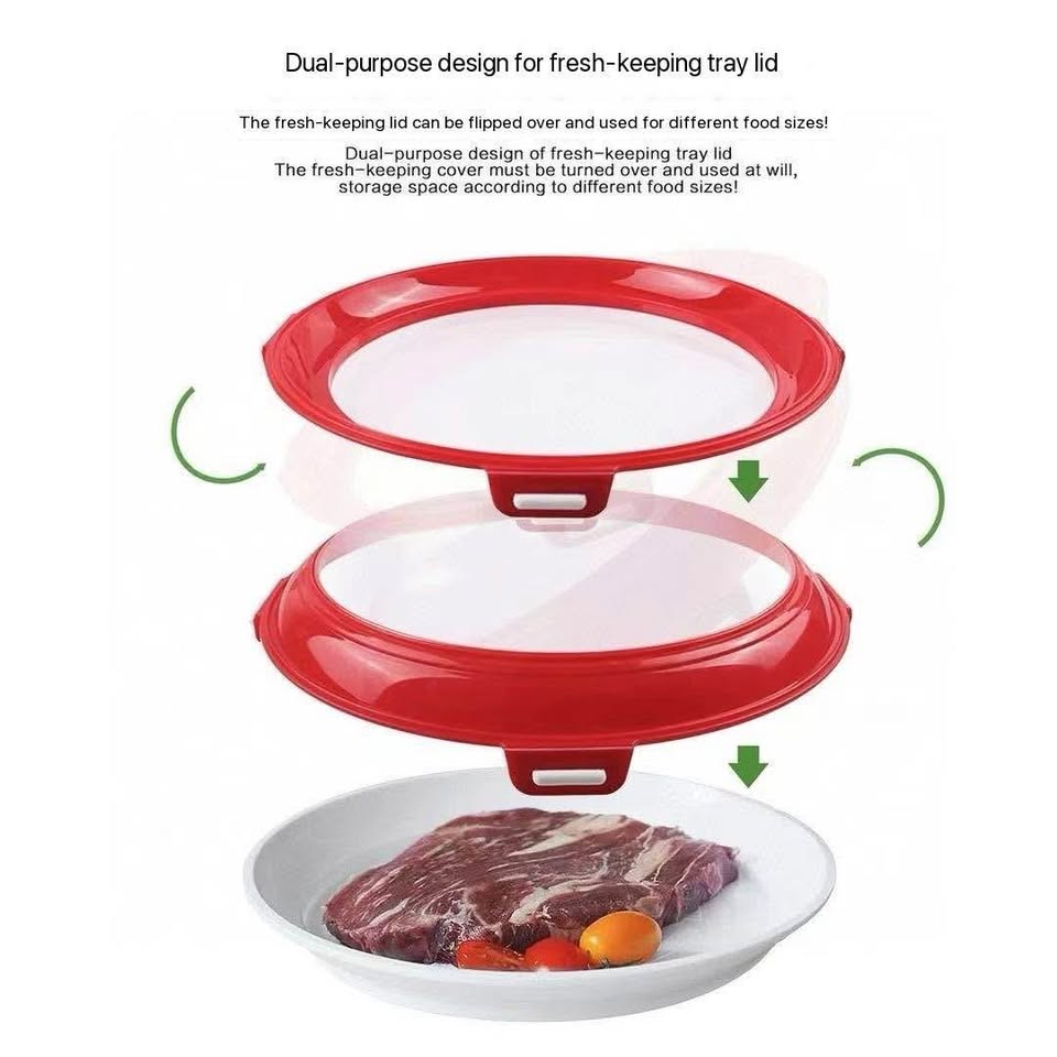 Upgraded Large-Capacity Reversible Vacuum-Seal Food Tray ⭐
