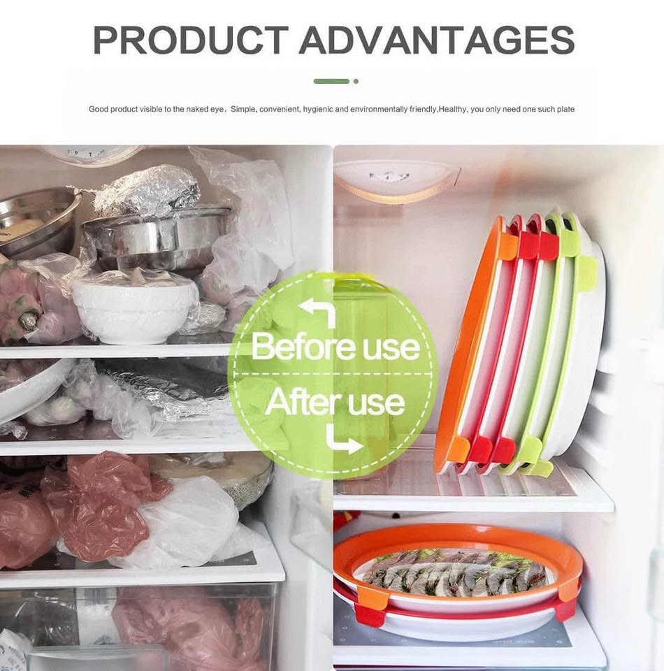 Upgraded Large-Capacity Reversible Vacuum-Seal Food Tray ⭐