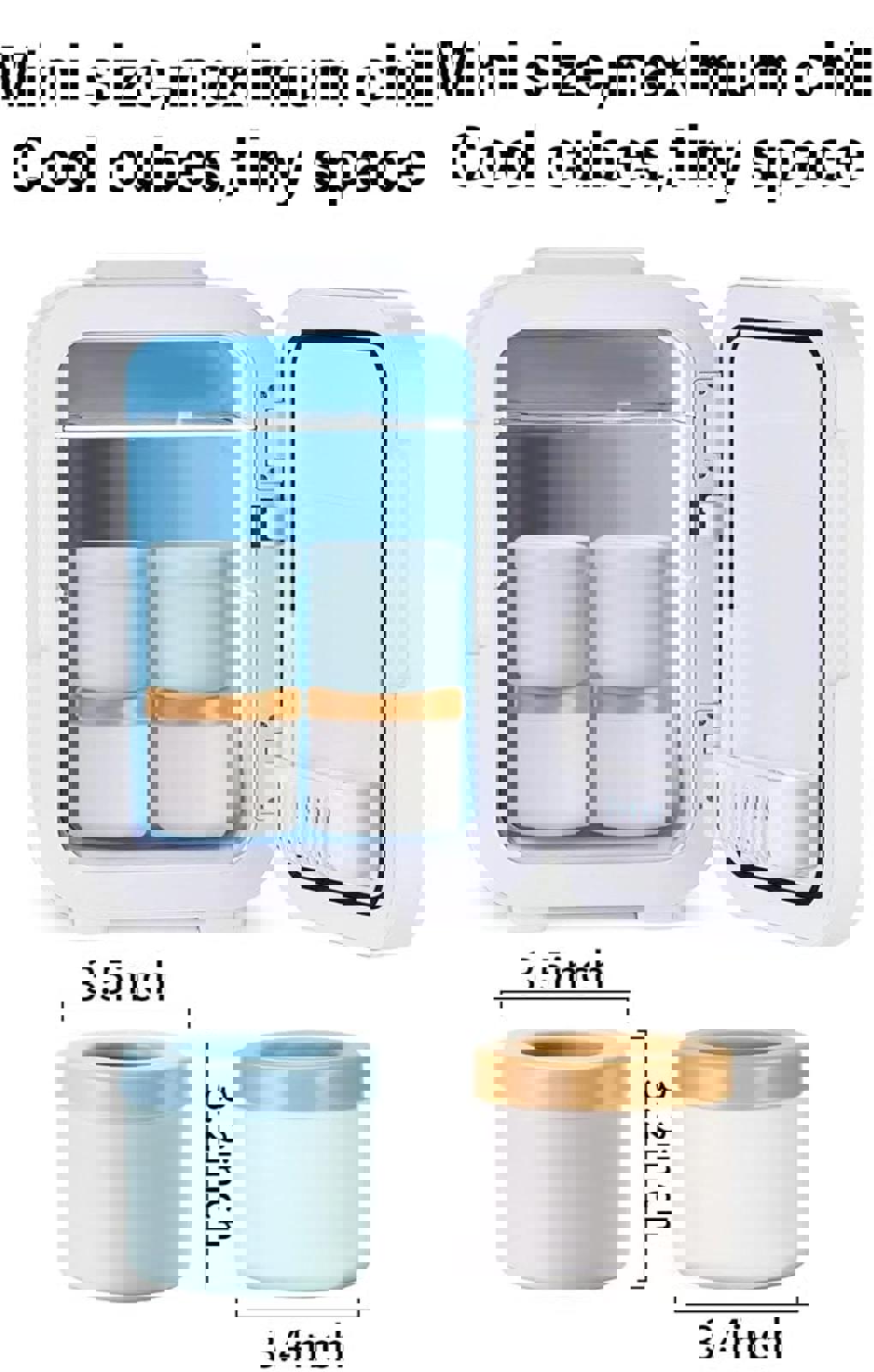 Easy-Press Ice Cube Maker– Clean & Fun Ice Making (2pcs)