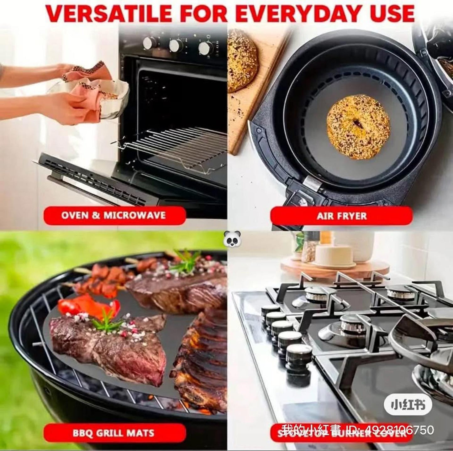 Non-Stick Baking & BBQ Mat 2 pcs