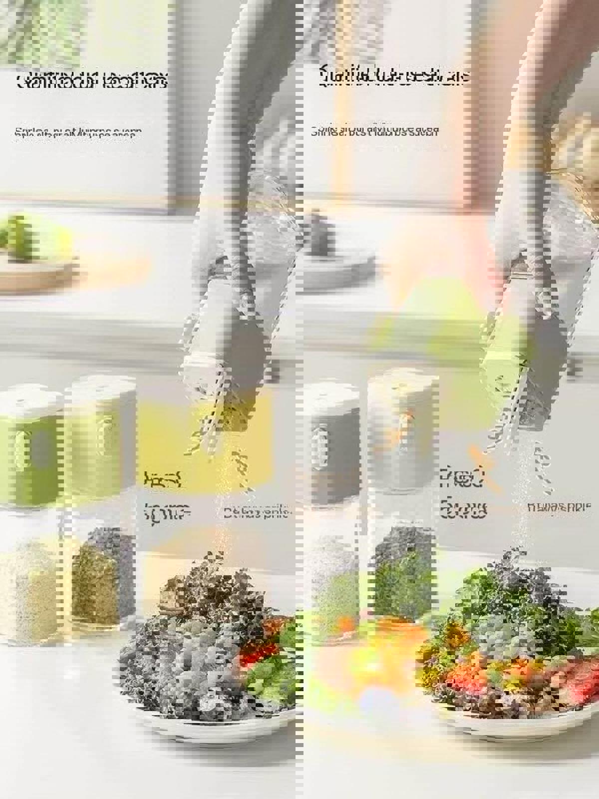 2-in-1 Seasoning Bottle ā Easy, Precise & One-Handed!