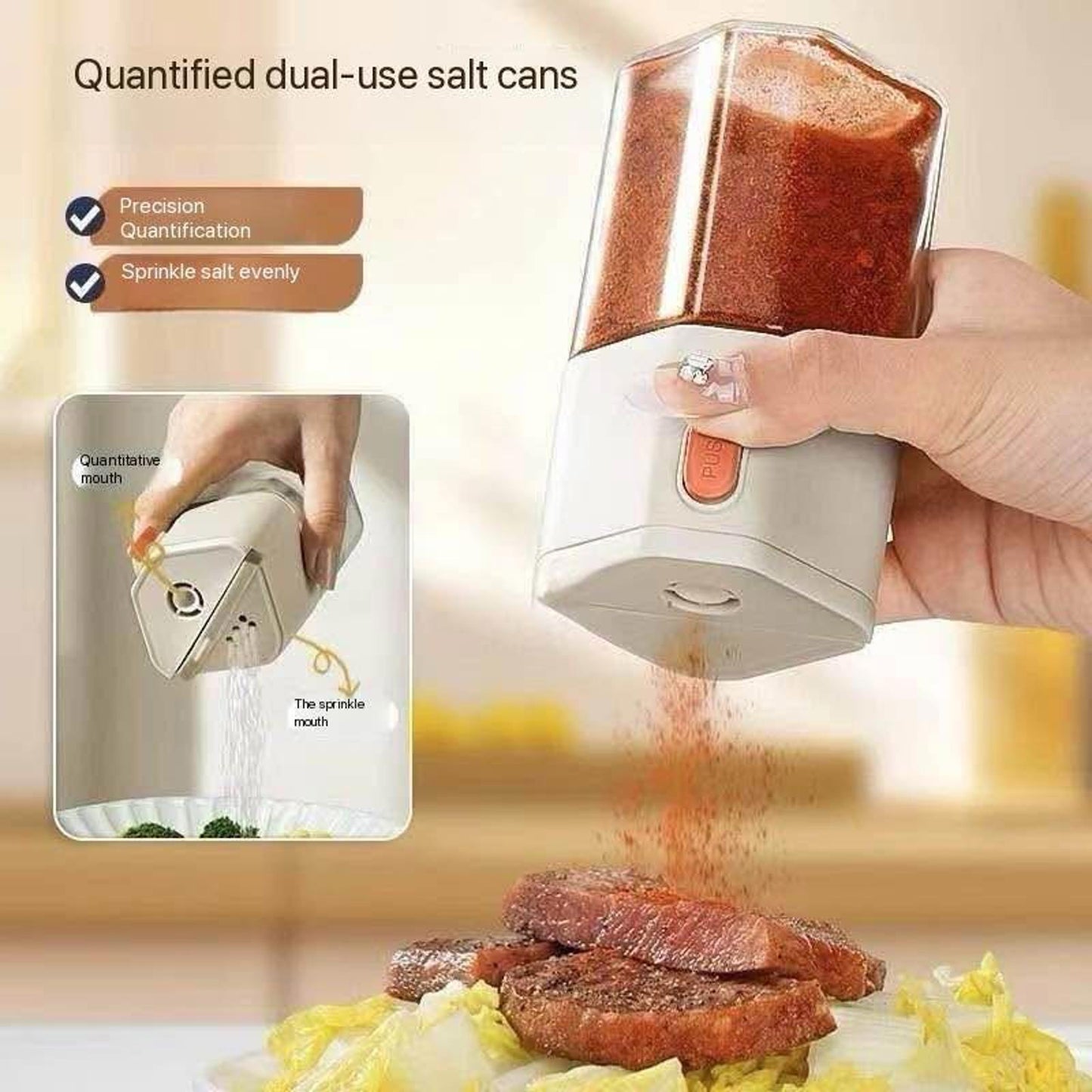 2-in-1 Seasoning Bottle ā Easy, Precise & One-Handed!