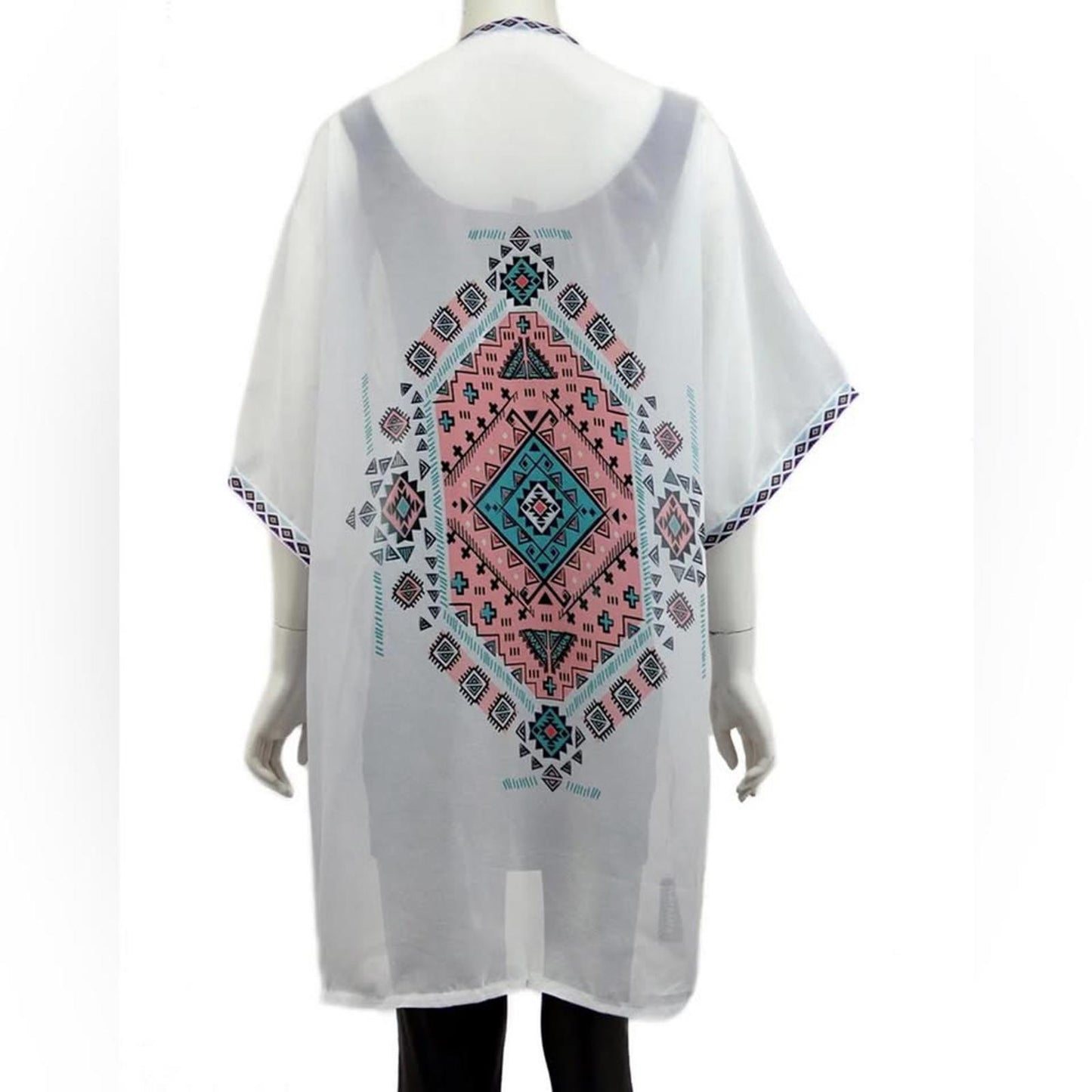 Geometric Print Swim Cover-Up