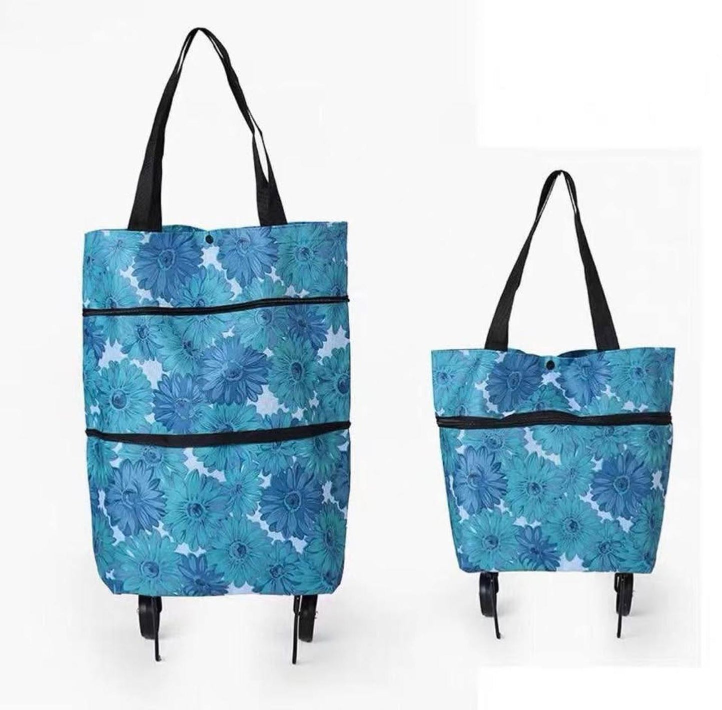 Folding Shopping Cart Tote β 2-in-1 Bag with Wheels