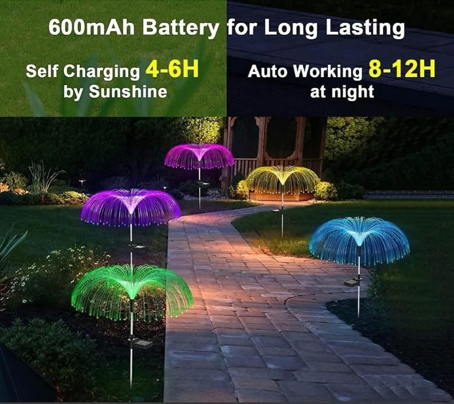 Solar Jellyfish Garden Lights ā Color Changing & Weatherproof