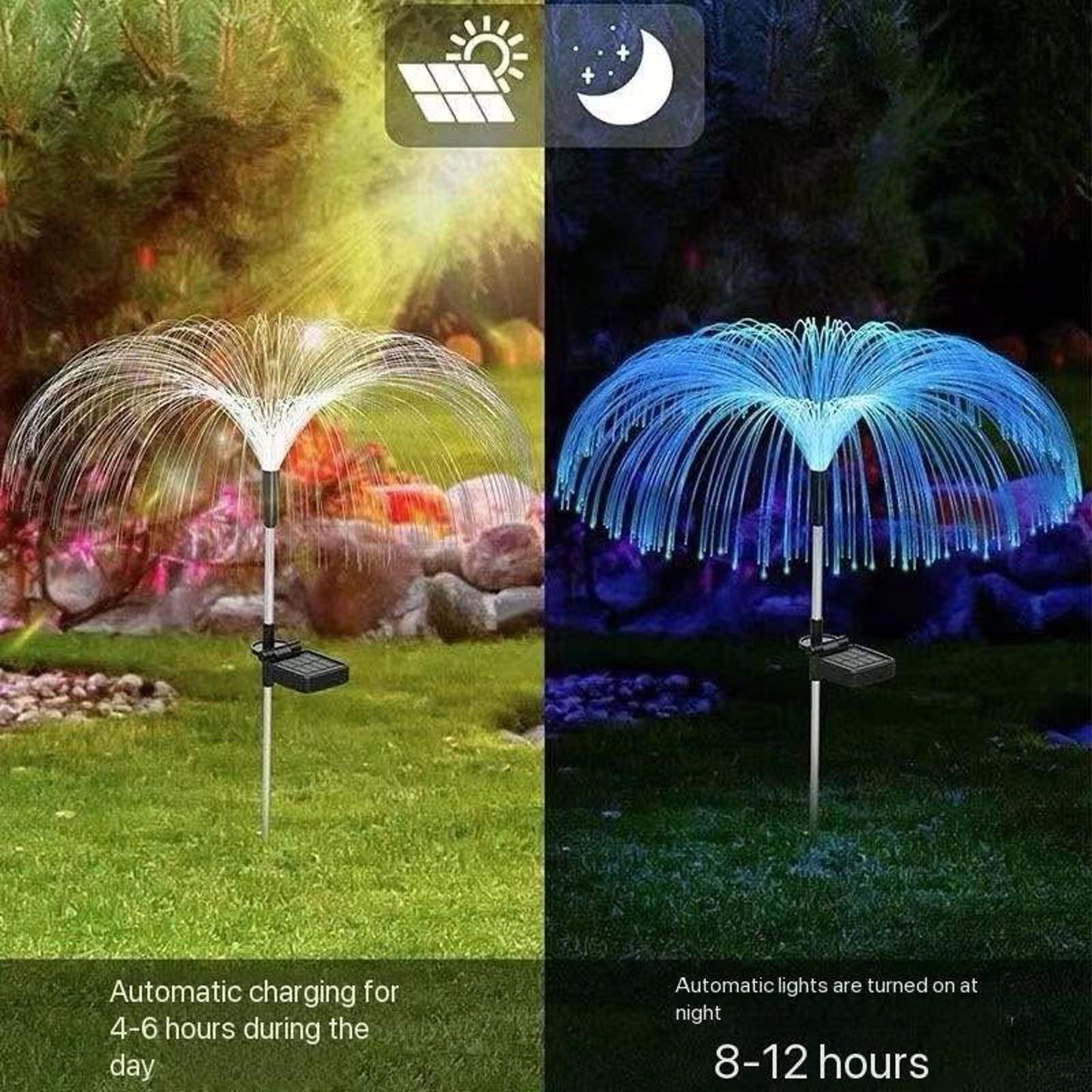 Solar Jellyfish Garden Lights ā Color Changing & Weatherproof