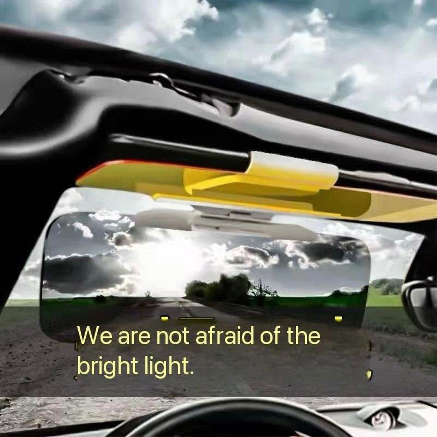 Day & Night Anti-Glare Car Mirror β Reduce Headlight & Sun Glare