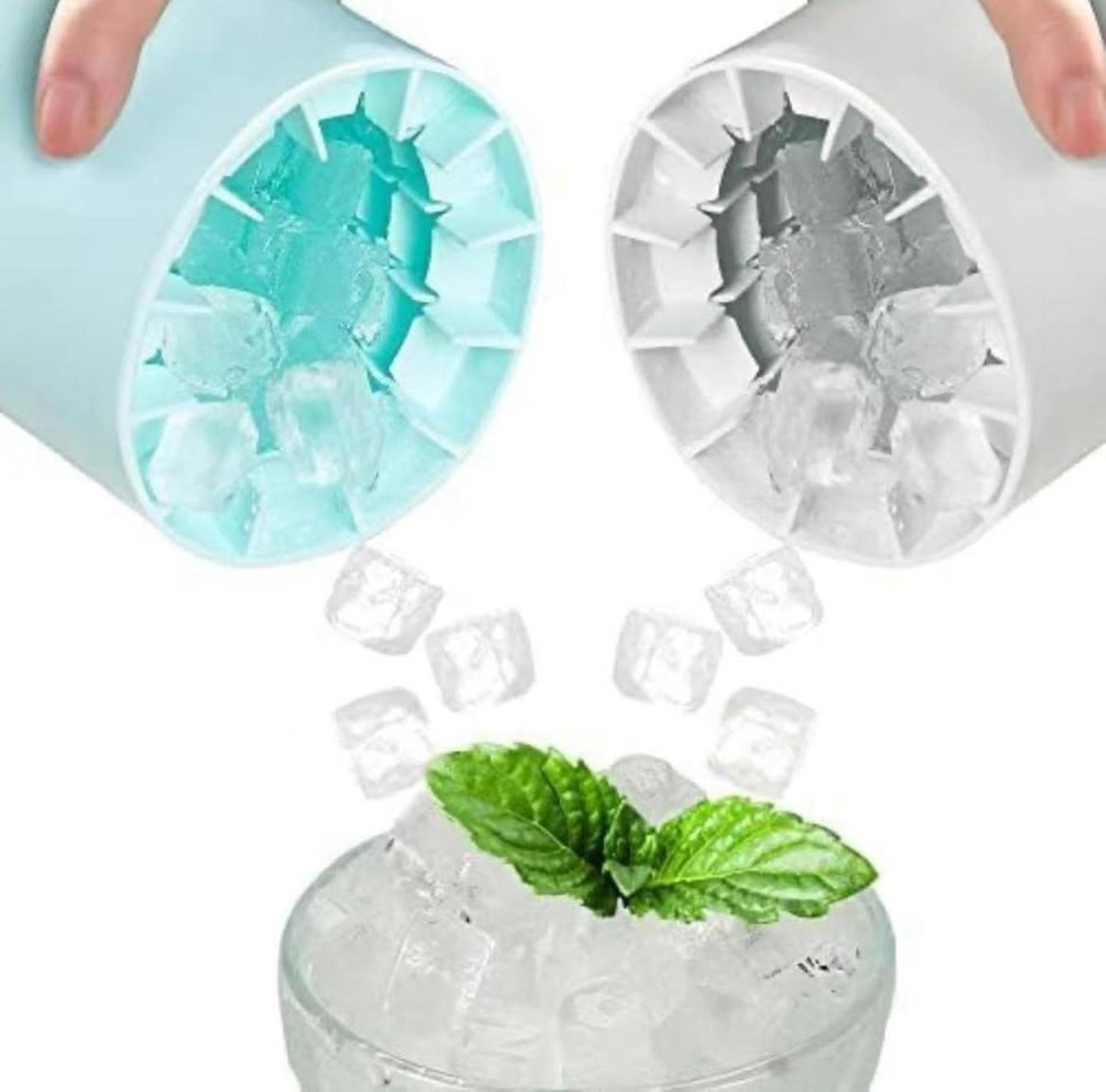 Easy-Press Ice Cube Maker– Clean & Fun Ice Making (2pcs)