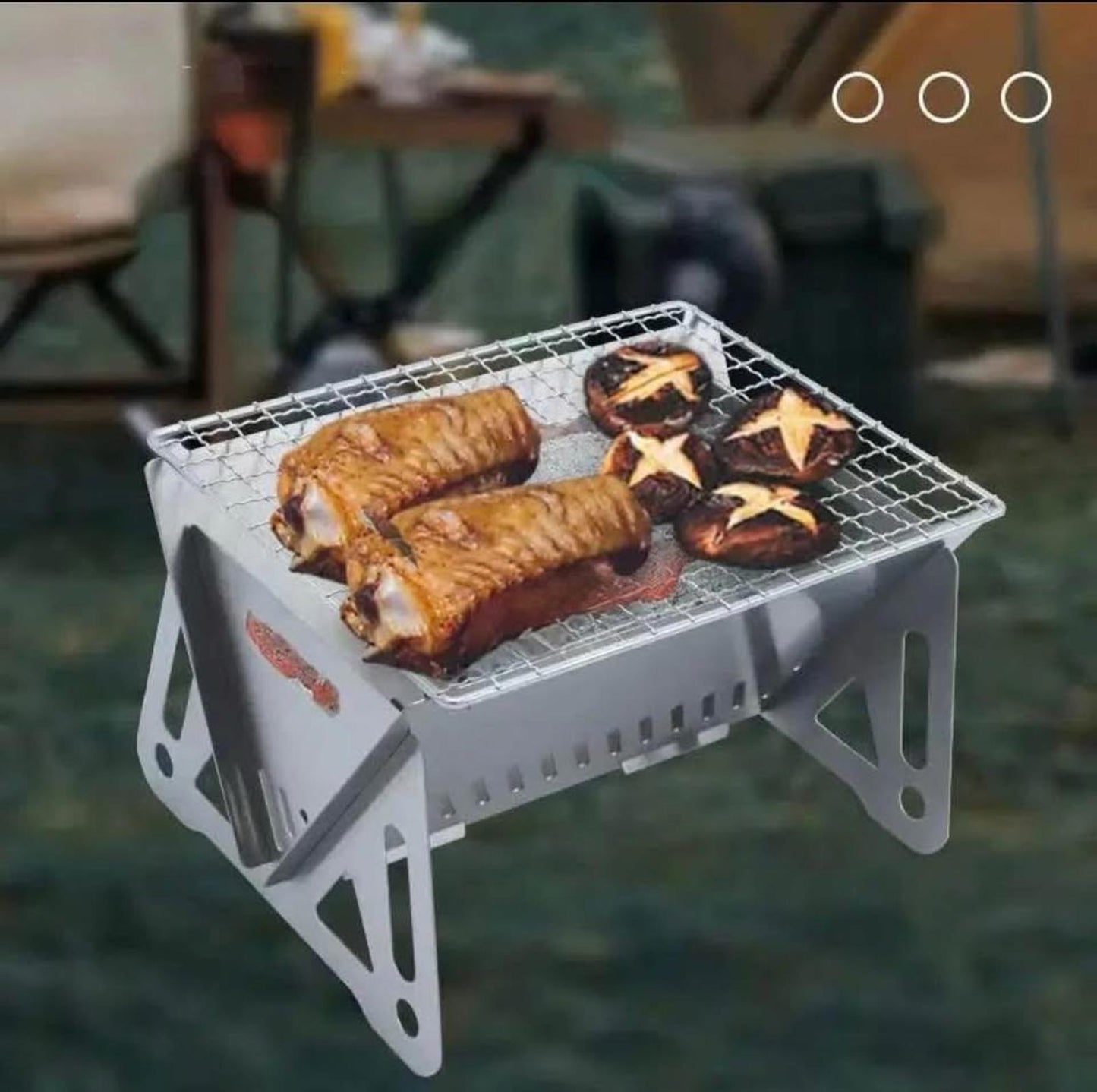 Portable Stainless Steel Camping Grill β Detachable & Compact