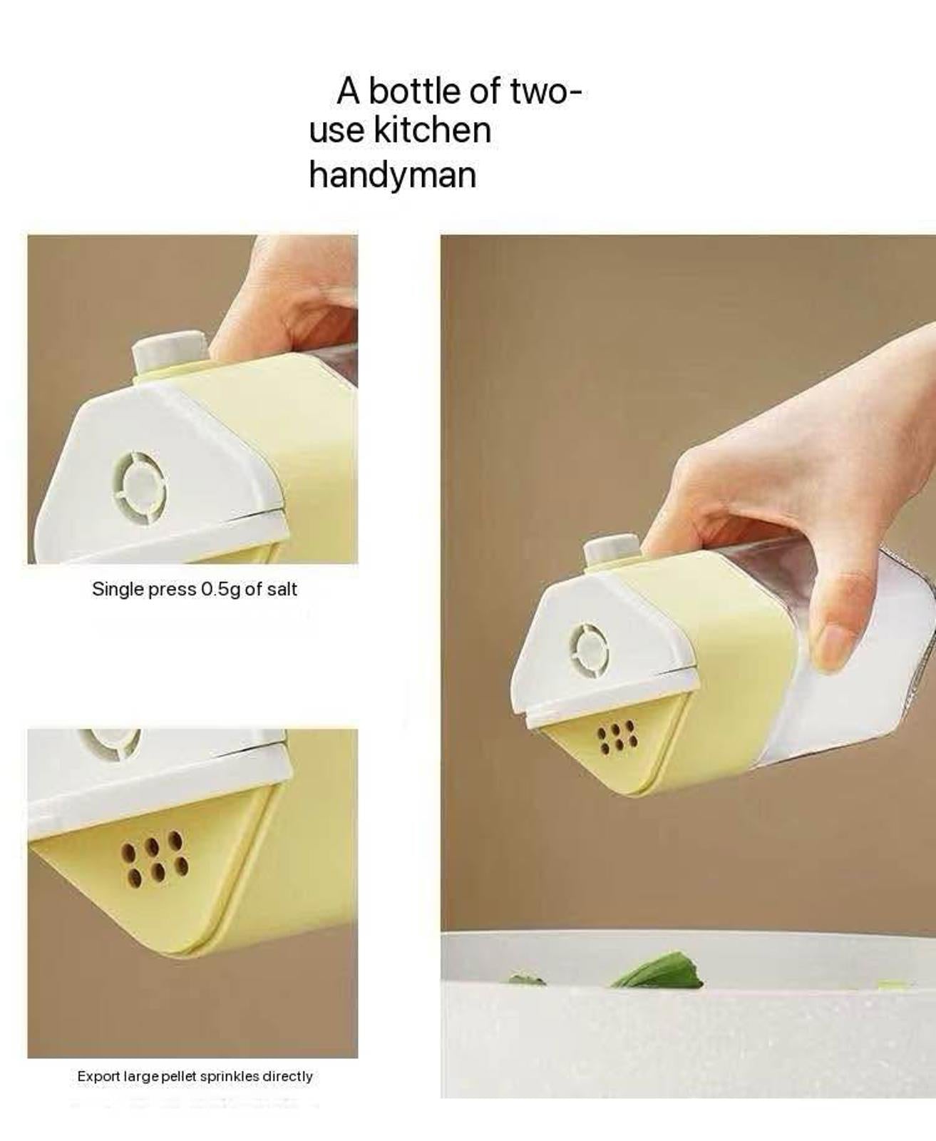 2-in-1 Seasoning Bottle ā Easy, Precise & One-Handed!