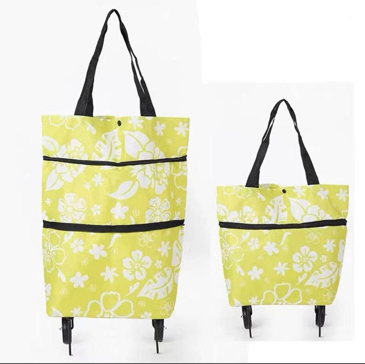 Folding Shopping Cart Tote β 2-in-1 Bag with Wheels