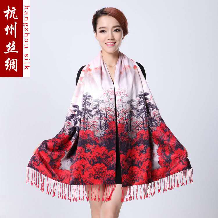 Double Sided Silk Shawl