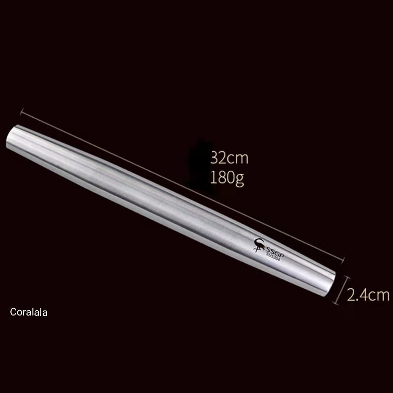 Extra Large 304 Stainless Steel Baking Board with Dough Scraper and Rolling Pin