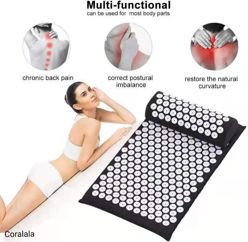 Acupressure Mat and Neck Pillow Set