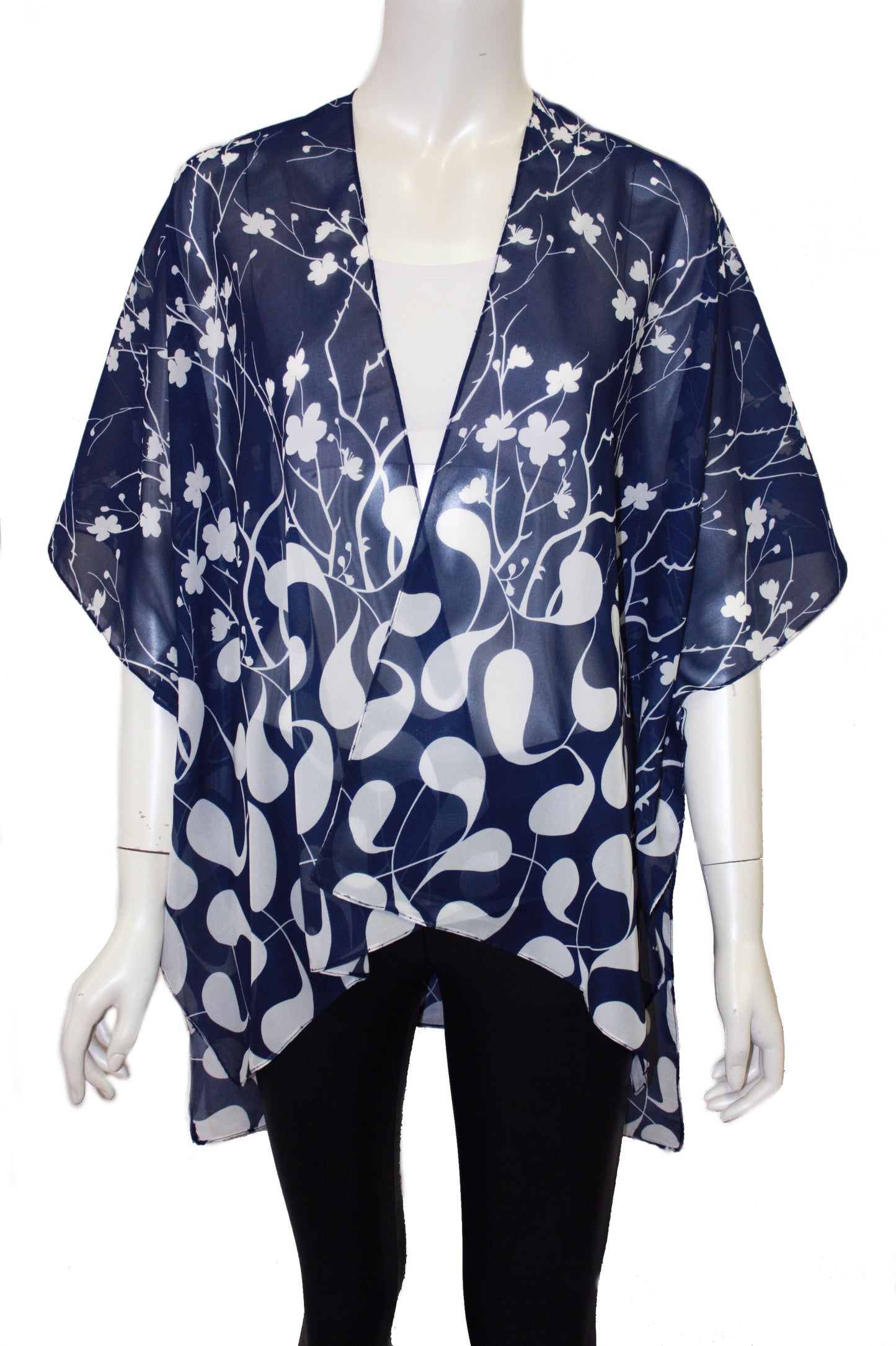 Abstract print kimono
