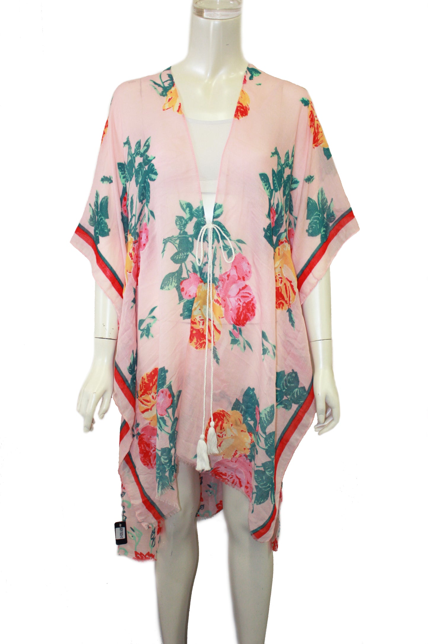 Floral printed kimono