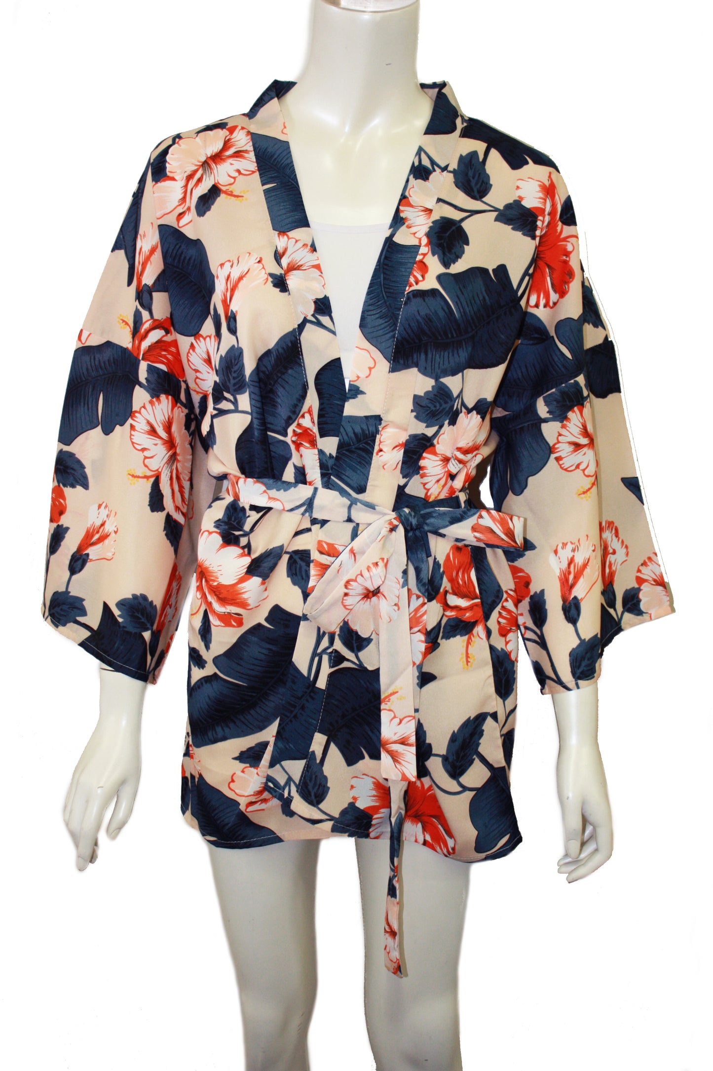 Abstract Kimono with belt