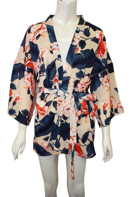 Abstract Kimono with belt
