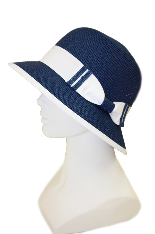 Two tone straw hat