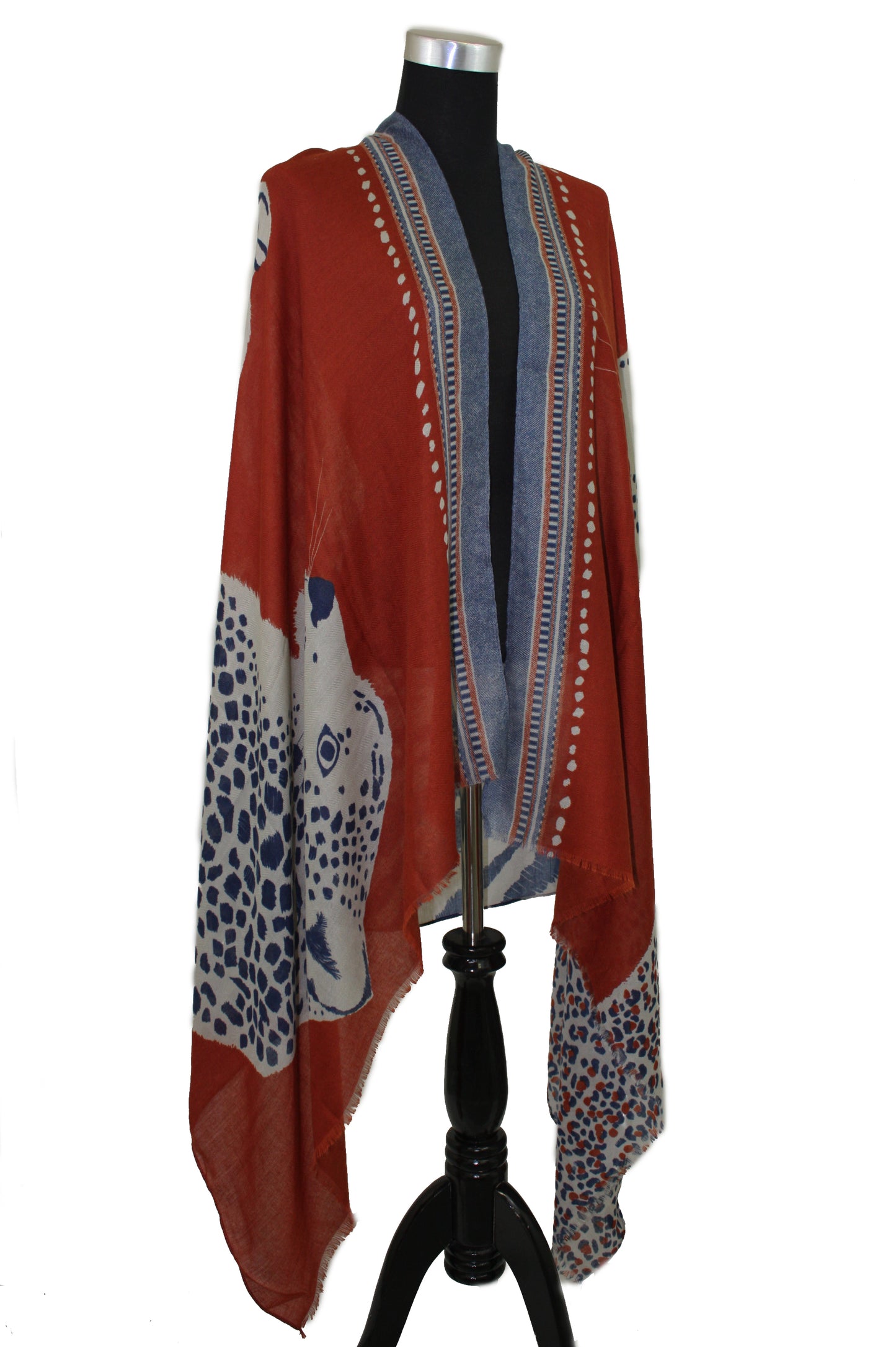 Abstract Animal Print Scarf