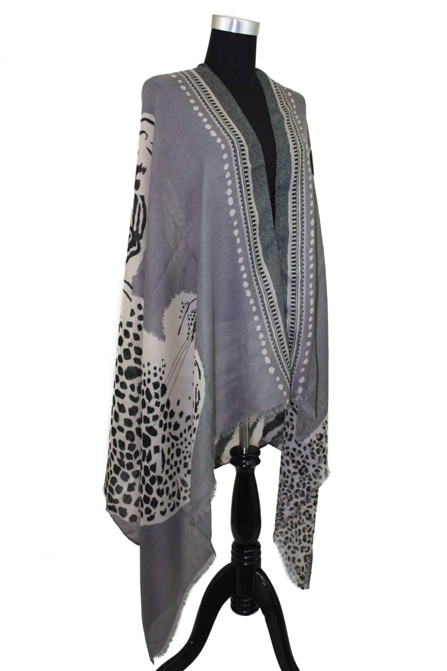 Abstract Animal Print Scarf