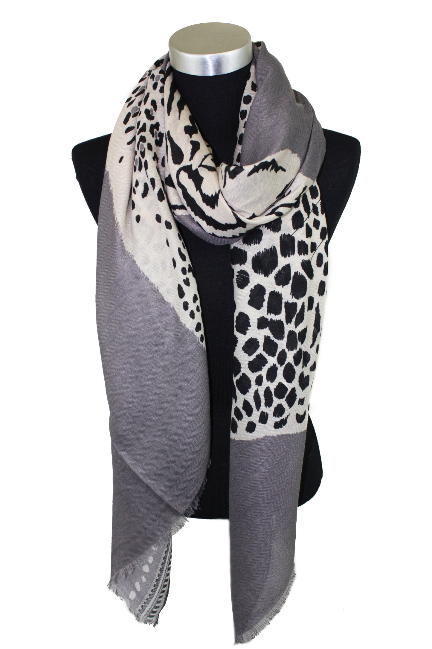 Abstract Animal Print Scarf