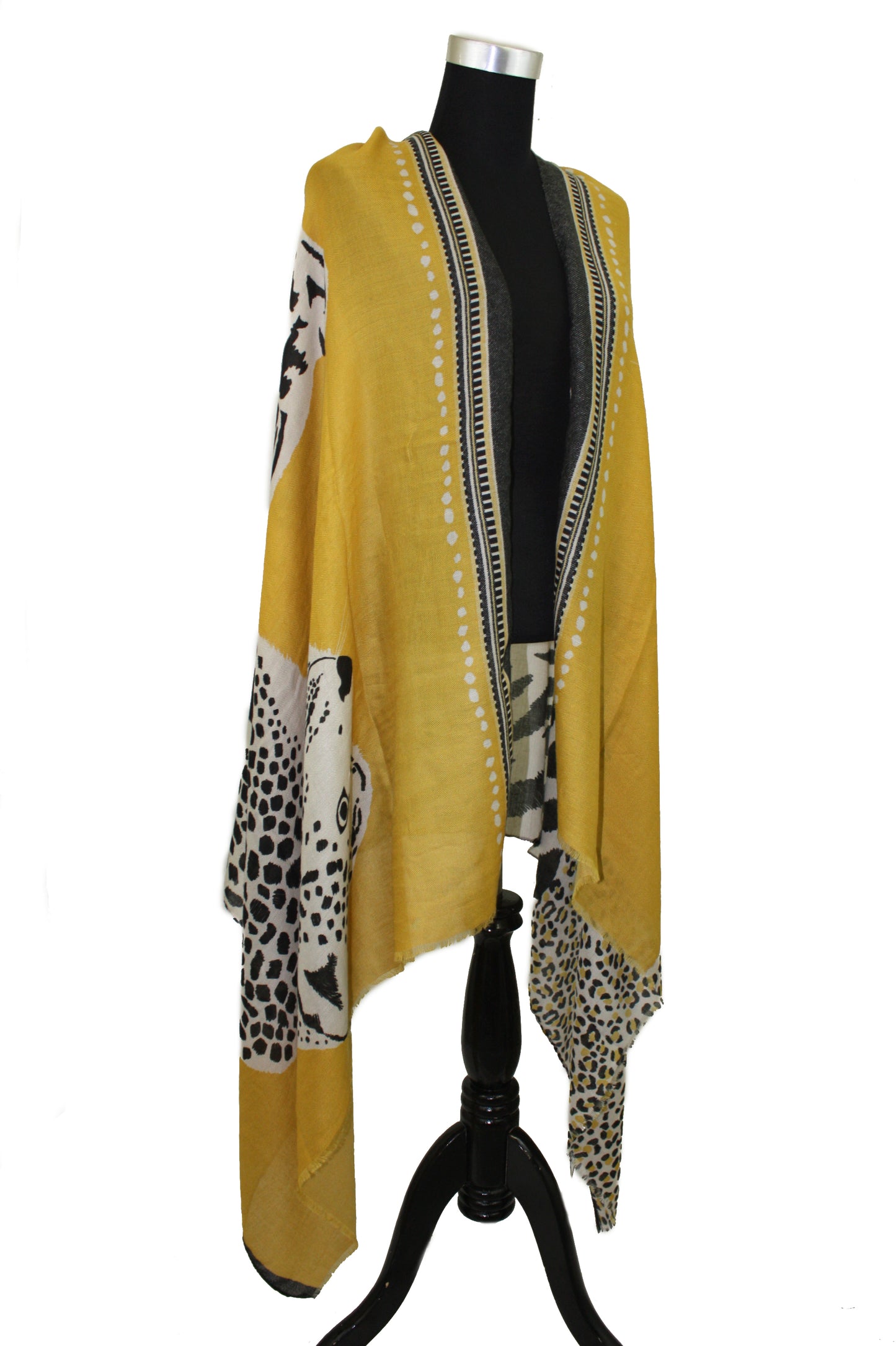 Abstract Animal Print Scarf