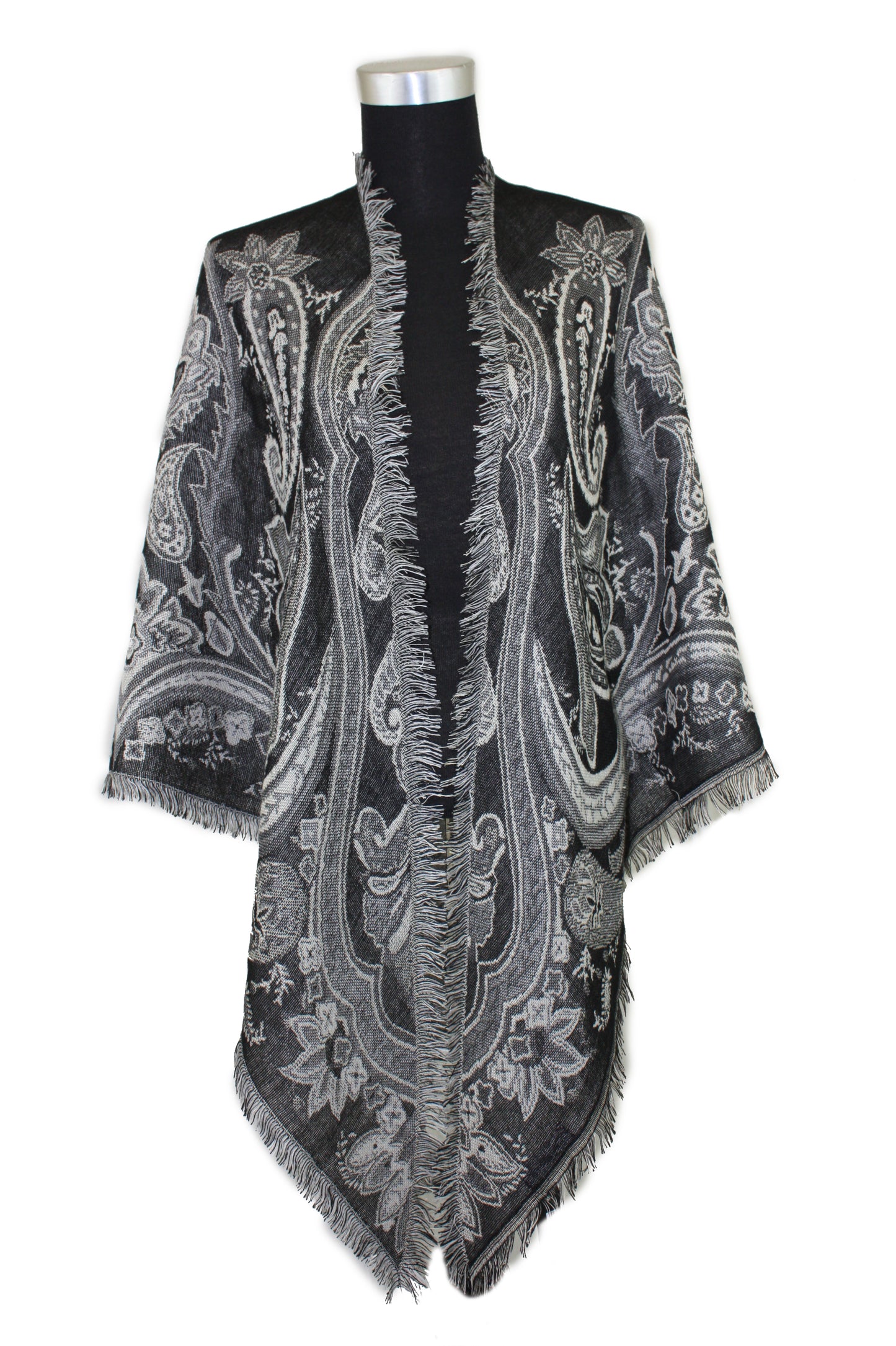 Paisley Wool Triangle Scarf