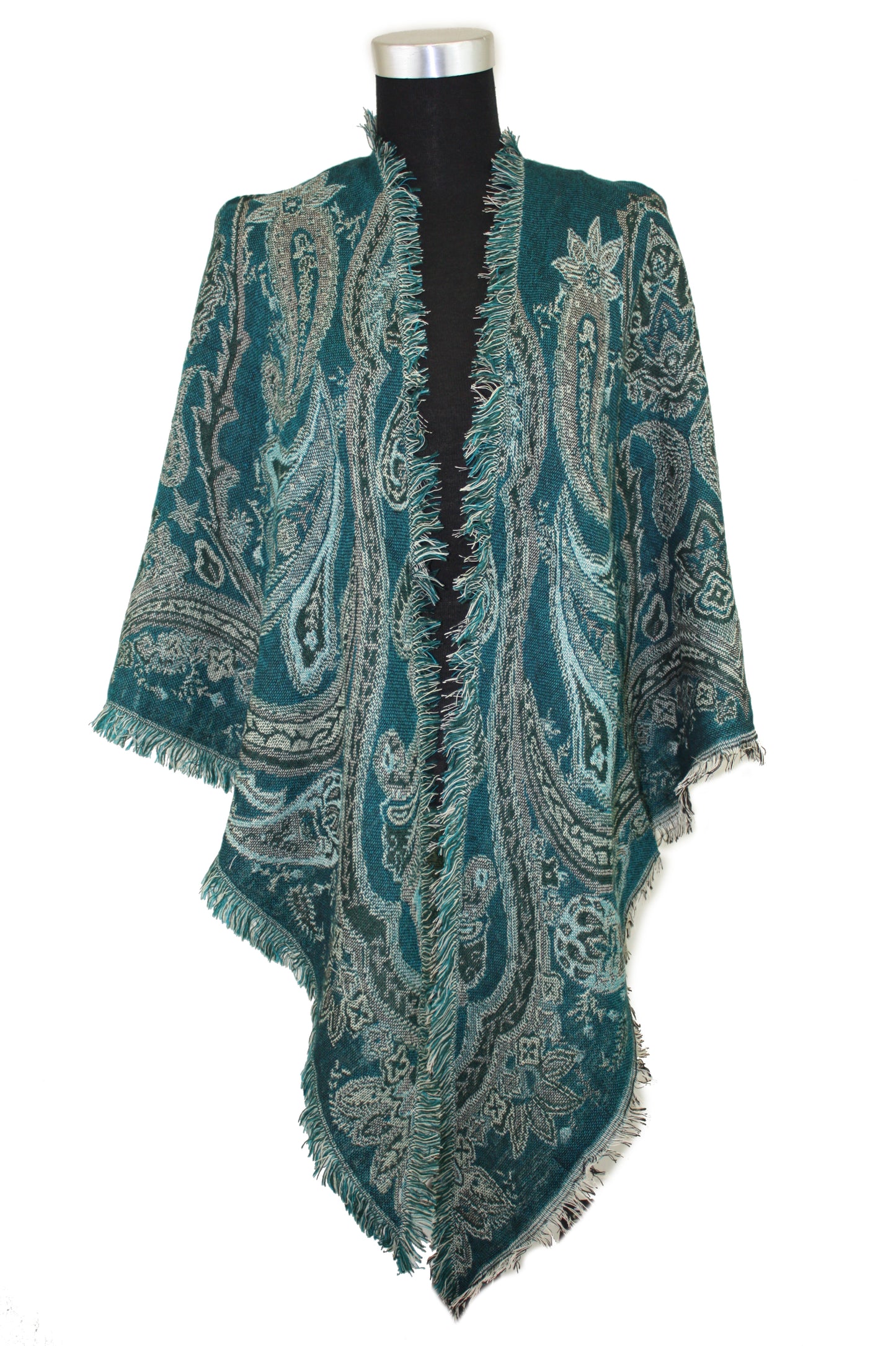 Paisley Wool Triangle Scarf