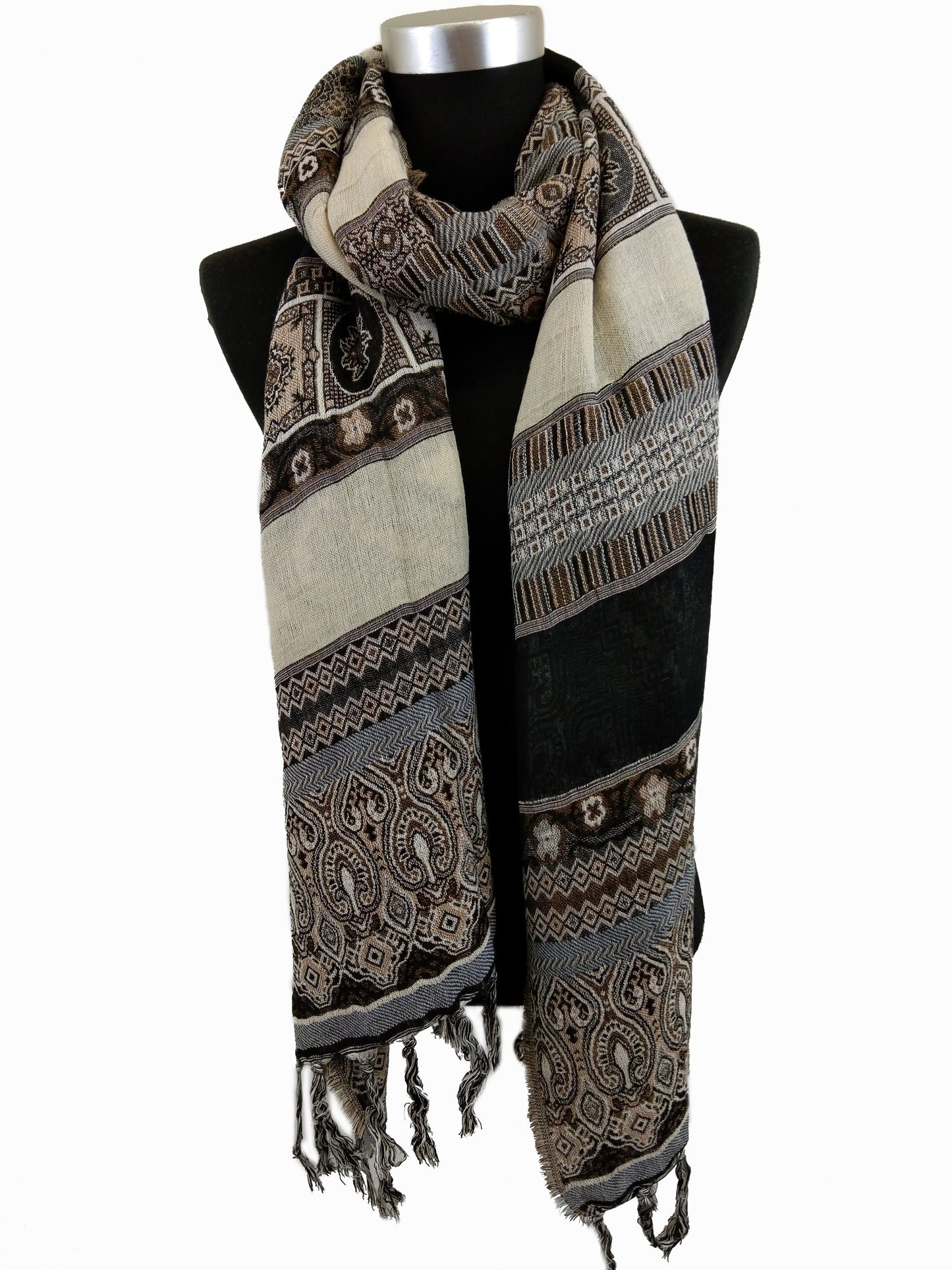 Boho Style Textured Scarf