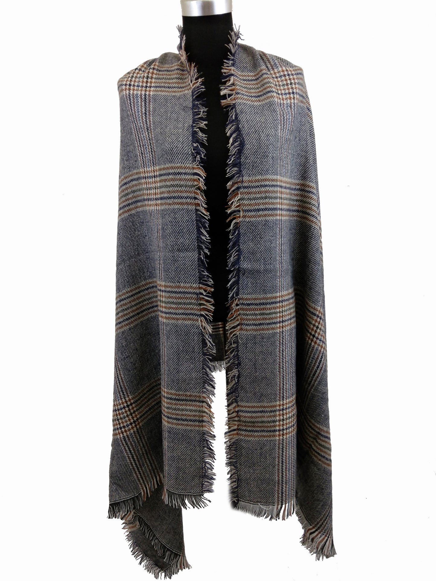 Soft Plaid Blanket Scarf