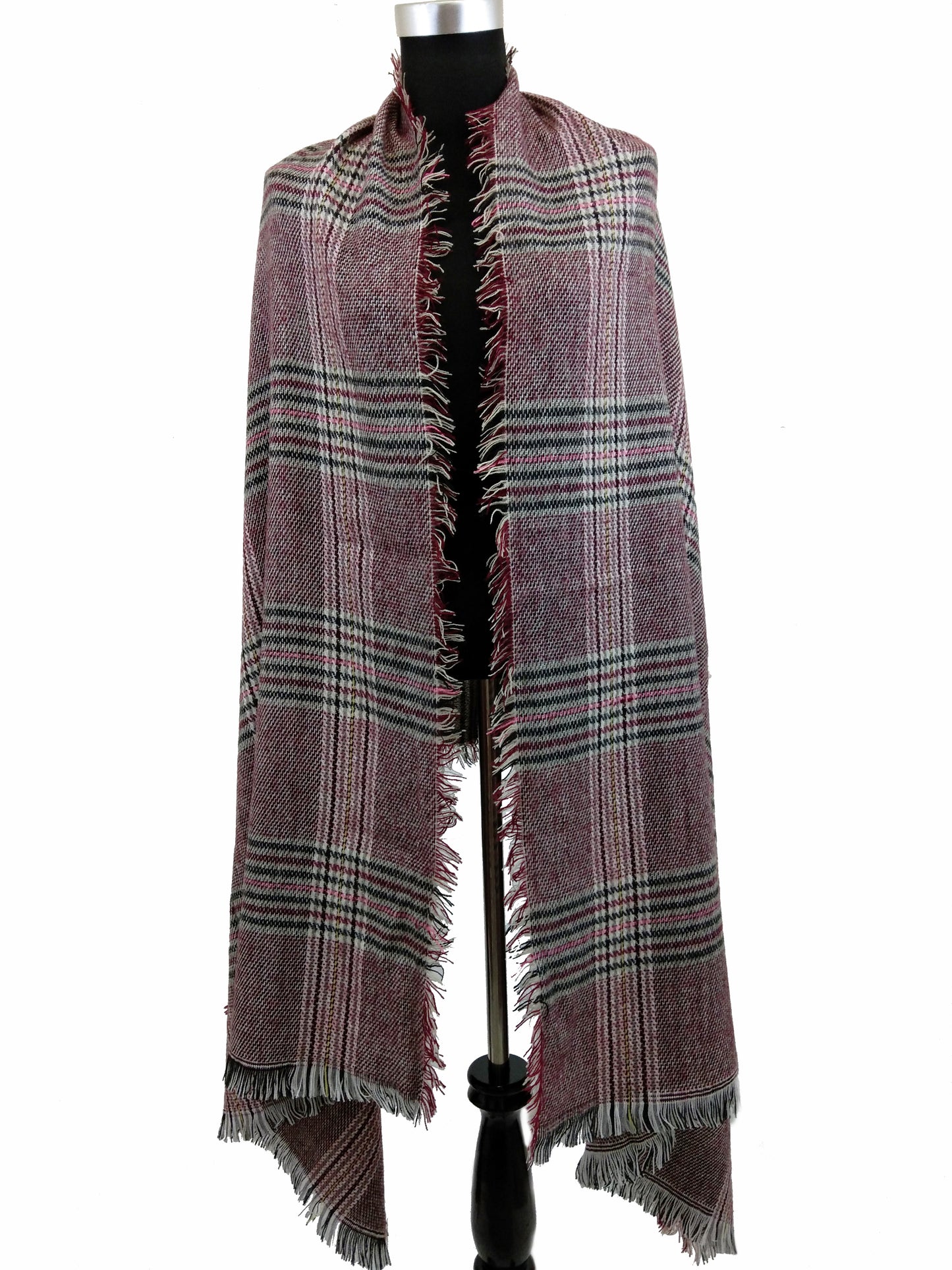 Soft Plaid Blanket Scarf