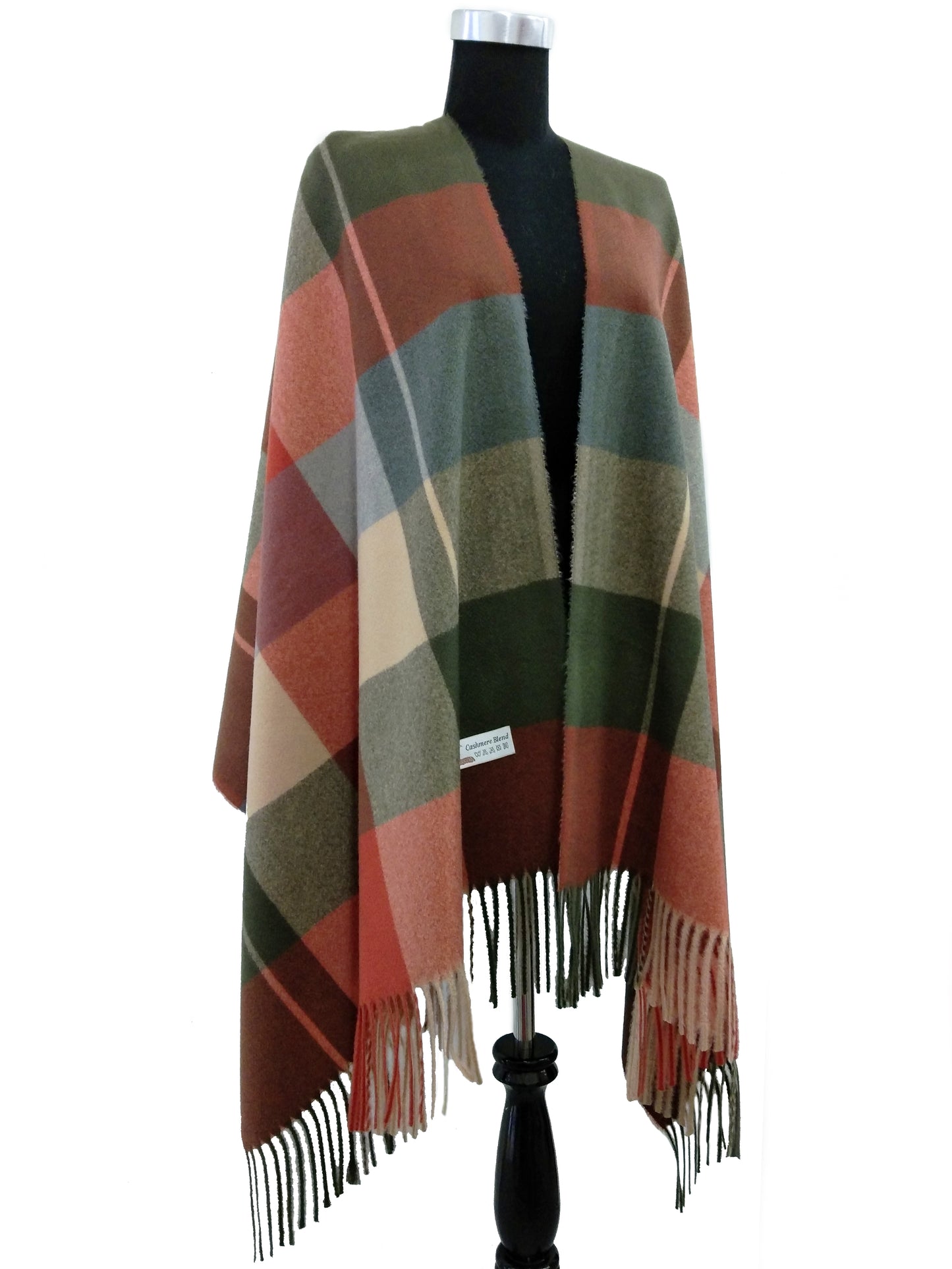 Plaid Cashmere Scarf