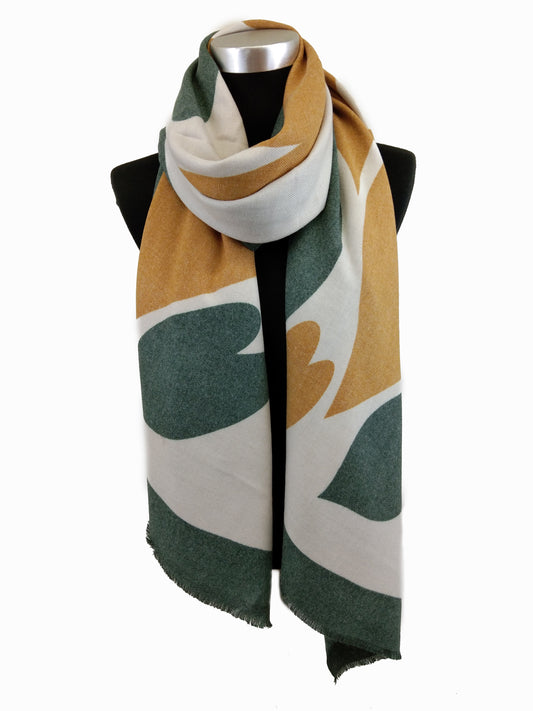 Abstract Hearts Scarf