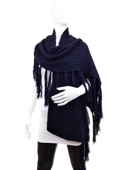 Shawl with Long Fringe