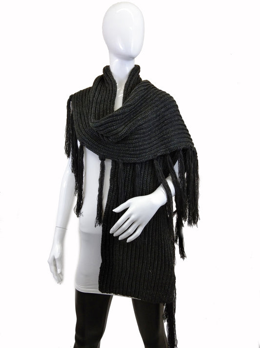 Shawl with Long Fringe