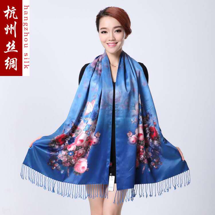 Double Sided Silk Shawl