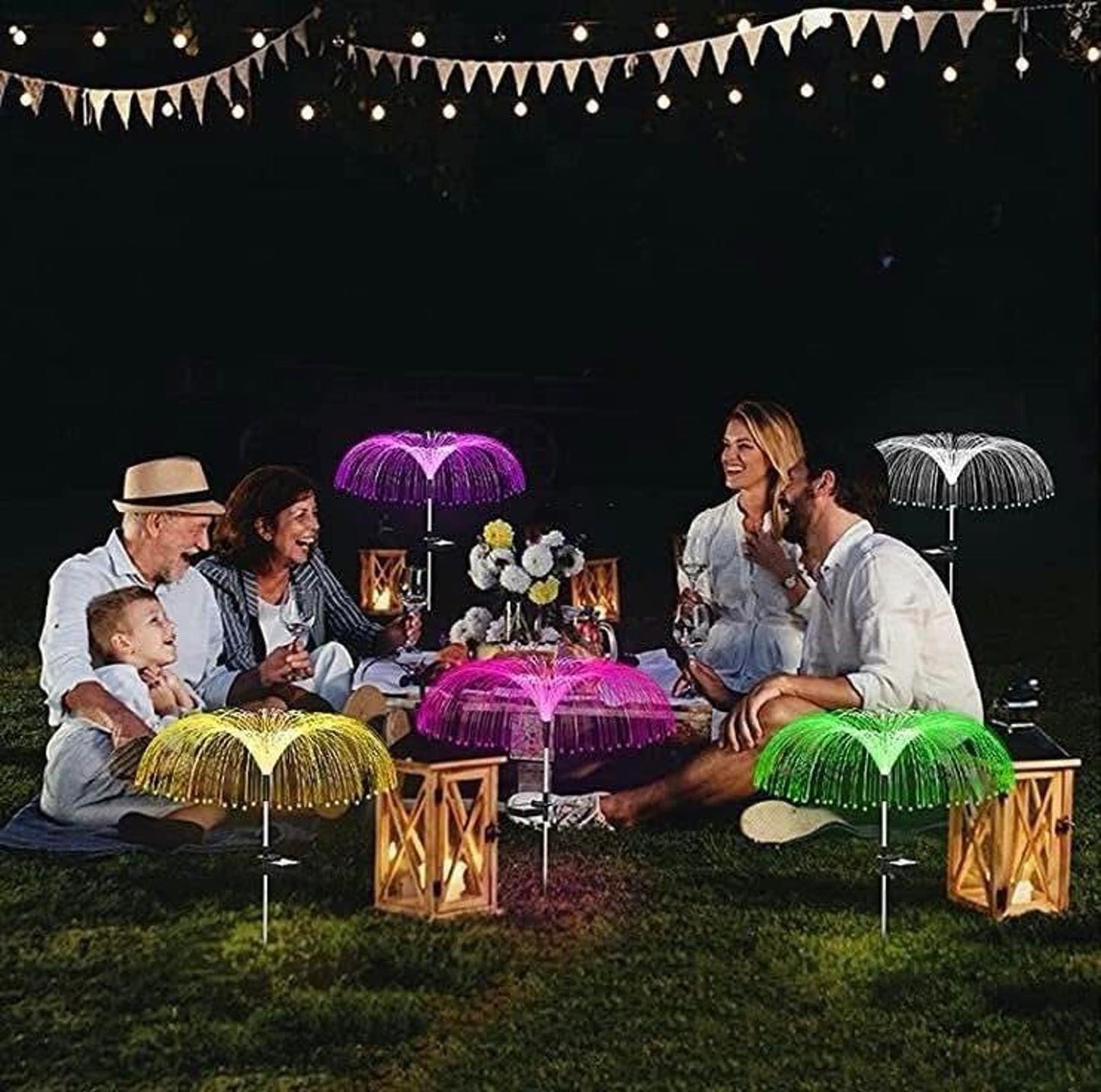 Solar Jellyfish Garden Lights – Color Changing & Weatherproof