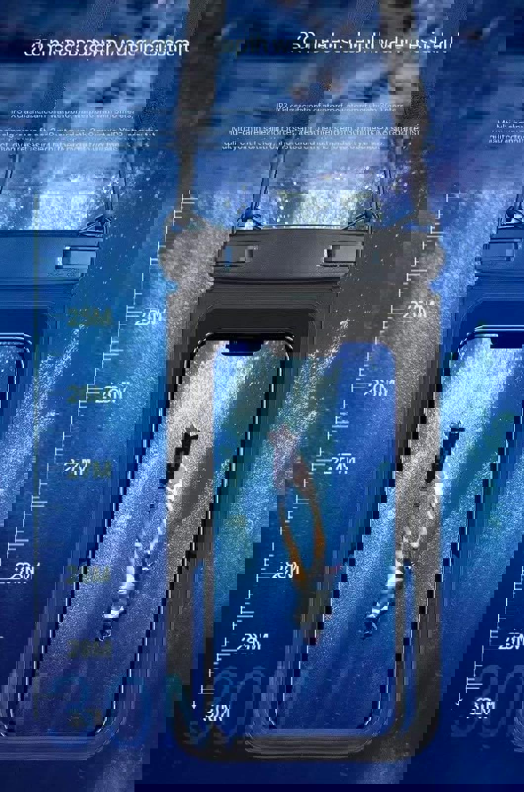 Waterproof Phone Pouch with Dual Compartments – IPX8 Certified