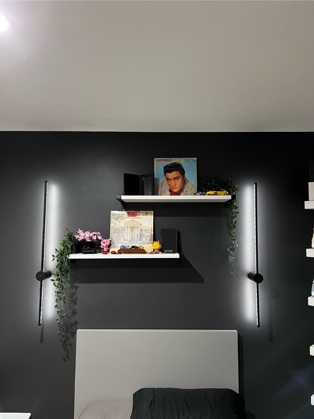 Rechargeable LED Wall Sconces Set of Two – No Wiring, App-Controlled